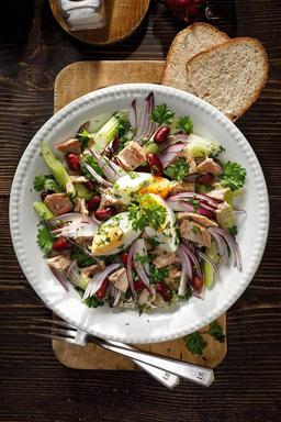 Рецепт для Sałatka z tuńczykiem i fasolą