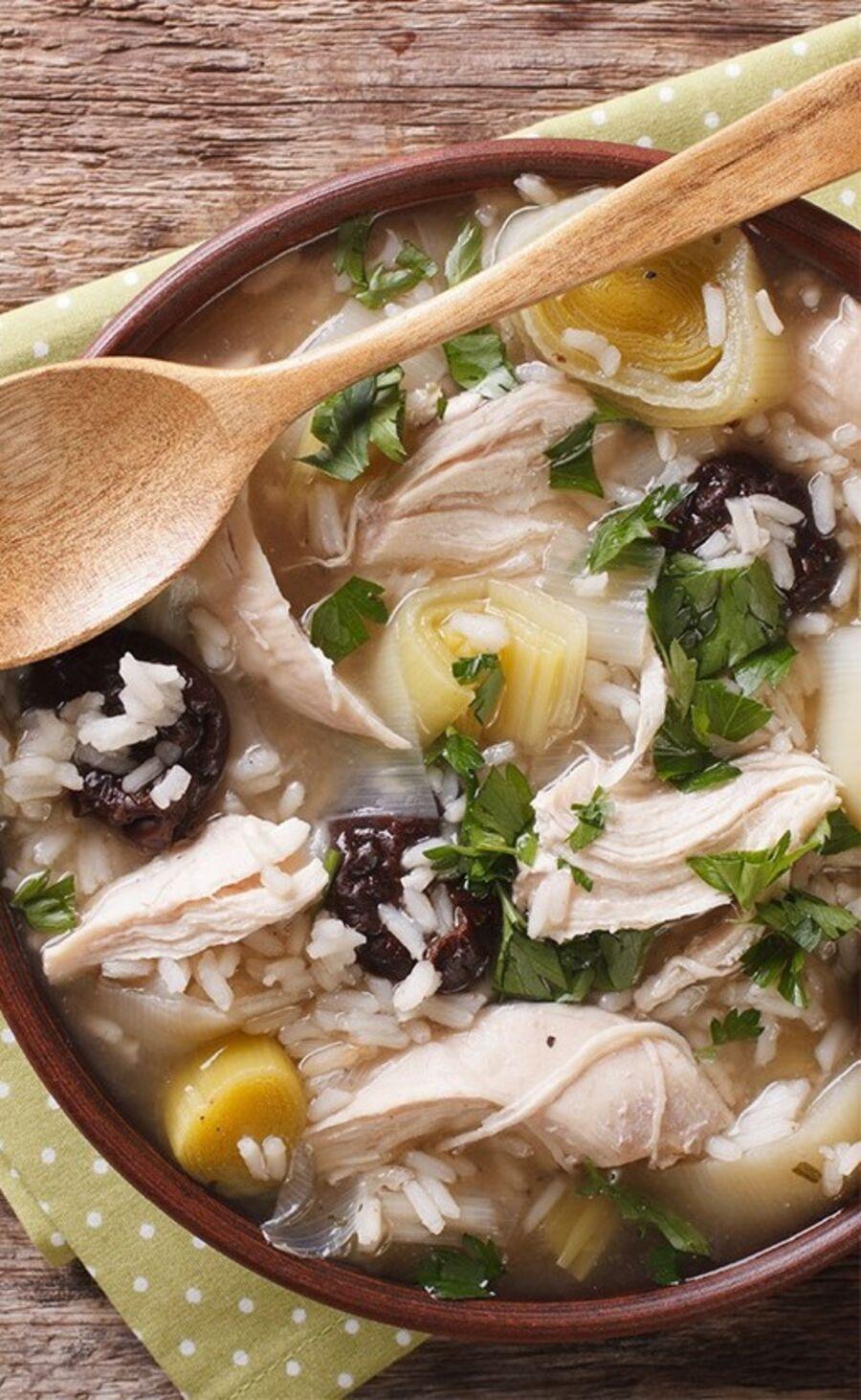 Przepis na Zimowa zupa z ryżem. Czyli Jak ugotować i jak przygotować Zimowa zupa z ryżem.